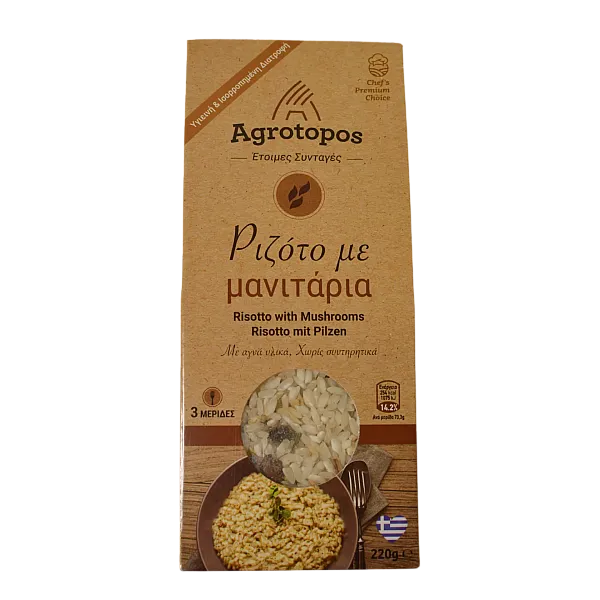 Ριζότο με μανιτάρια Αγρότοπος (220 γρ.)